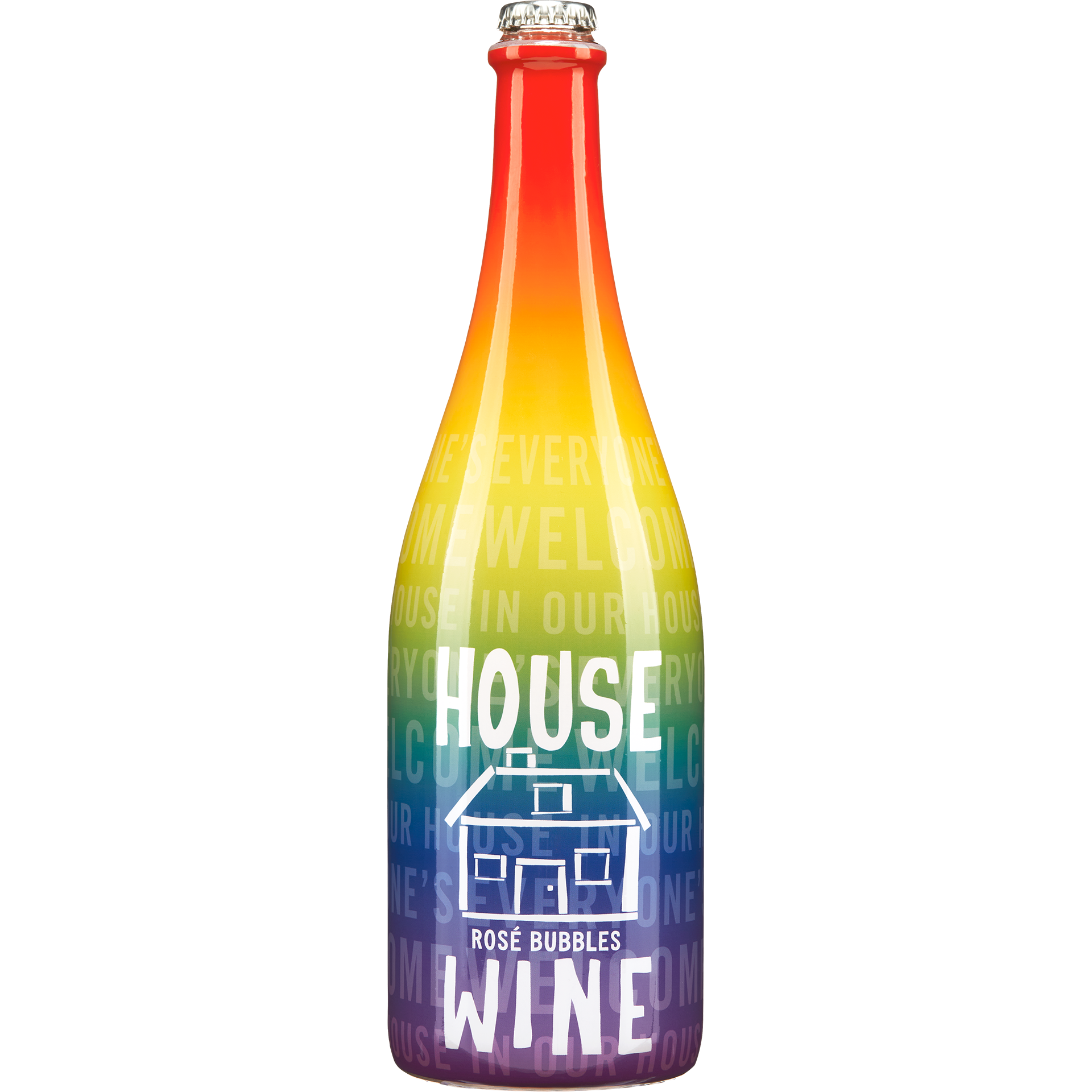 Rainbow Rosé Bubbles Bottle